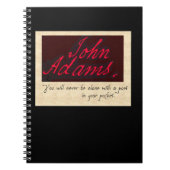john adams poet journal notitieboek (Voorkant)