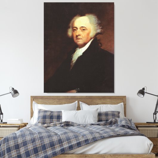 JOHN ADAMS Portret van Asher B. Durand Print (Insitu (Slaapkamer))