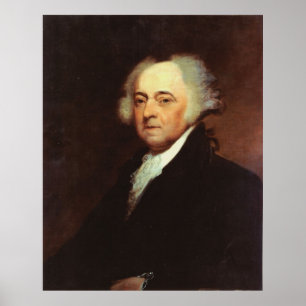 JOHN ADAMS Portret van Asher B. Duur afdrukken Poster