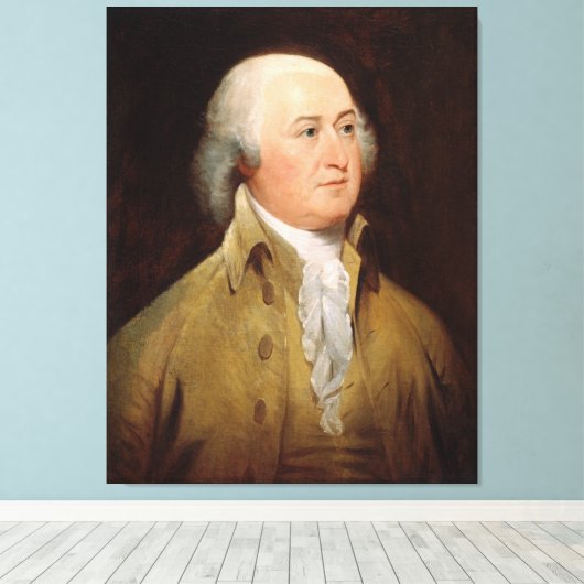 JOHN ADAMS Portret van John Trumbull Print (Insitu (Houten vloer))