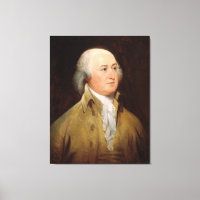 JOHN ADAMS Portret van John Trumbull Print