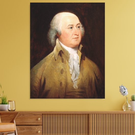 JOHN ADAMS Portret van John Trumbull Print (Insitu (Woonkamer))