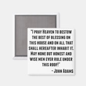 John Adams Quote Magneet (Voorkant / Achterkant)