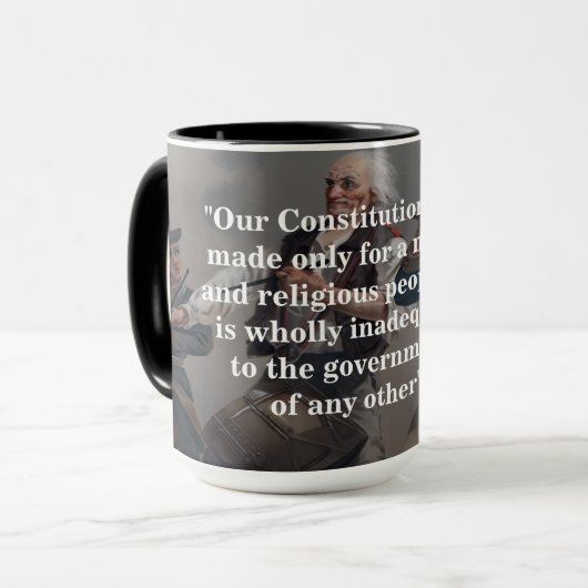 John Adams Quote On Our Constitution Mok (Voorkant links)