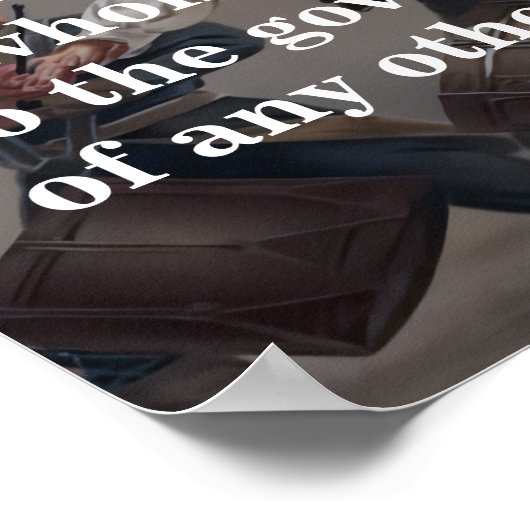 John Adams Quote On Our Constitution Poster (Hoek)