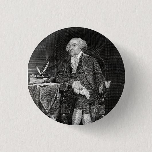 John Adams Ronde Button 3,2 Cm (Voorkant)