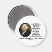 John Adams Science of Government Politics Quote Magneet (Voorkant / Achterkant)