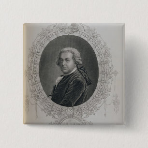 John Adams Vierkante Button 5,1 Cm