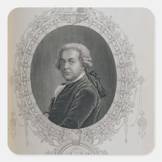 John Adams Vierkante Sticker (Voorkant)