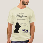 John Alden Mayflower Descendant Mannen T-shirt (Voorkant)