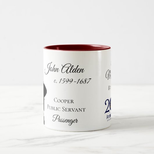 John Alden Mayflower Descendant Mok (Center)