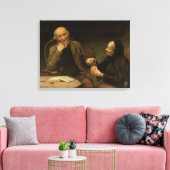 John Anderson, My Jo, 1894 (olie op canvas) Canvas Afdruk (Insitu (Woonkamer))