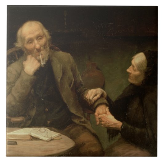 John Anderson, My Jo, 1894 (olie op canvas) Tegeltje (Voorkant)