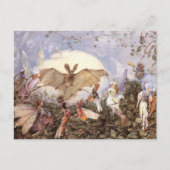 John Anster Fitzgerald Fairy Hordes Aanval Vleermu Briefkaart (Voorkant)