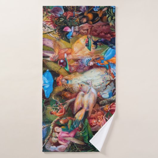 John Anster Fitzgerald, favoriet voor de Fairies Badhanddoek (Badhanddoek)