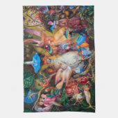 John Anster Fitzgerald, favoriet voor de Fairies Theedoek (Verticaal)