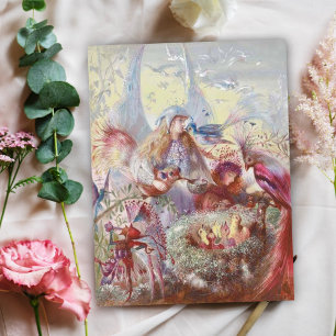 John Anster Fitzgerald - Feeën en een vogelnest Briefkaart