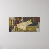 John Atkinson Grimshaw - A Lady in a Classical Canvas Afdruk (Voorkant)