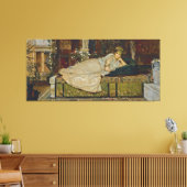 John Atkinson Grimshaw - A Lady in a Classical Canvas Afdruk (Insitu (Woonkamer))
