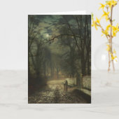 John Atkinson Grimshaw- A maanbeschenen steeg Kaart (Gele Bloem)