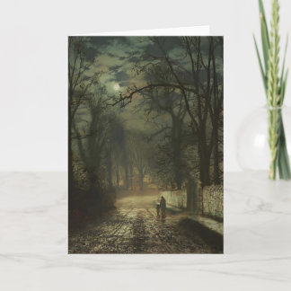 John Atkinson Grimshaw- A maanbeschenen steeg Kaart