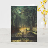 John Atkinson Grimshaw A moonlit lane 1874 Kaart (Gele Bloem)