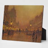 John Atkinson Grimshaw | A Street at Night (olie o Fotoplaat (Zijkant)