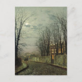John Atkinson Grimshaw - A Wintry Moon Briefkaart (Voorkant)