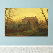 John Atkinson Grimshaw - Autumn Morning Canvas Afdruk (Insitu (Houten vloer))