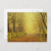 John Atkinson Grimshaw | Avond Glow, c.1884 (olie) Briefkaart (Voorkant / Achterkant)