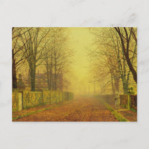John Atkinson Grimshaw Avond Glow, c.1884 (olie) Briefkaart