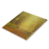 John Atkinson Grimshaw | Avond Glow, c.1884 (olie) Tegeltje (Zijkant)