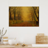 John Atkinson Grimshaw - Avondgloed Poster (Keuken)