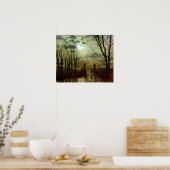 John Atkinson Grimshaw bij de parkpoort Poster (Keuken)