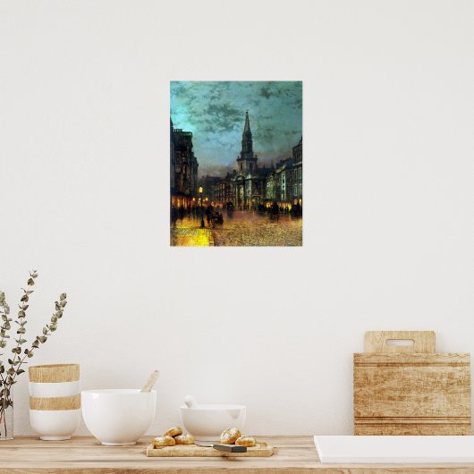 John Atkinson Grimshaw Blackman Street, Londen Poster (Keuken)