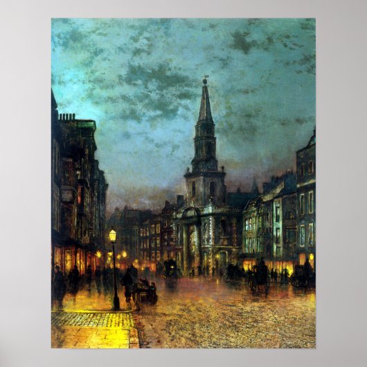 John Atkinson Grimshaw Blackman Street, Londen Poster (Voorkant)