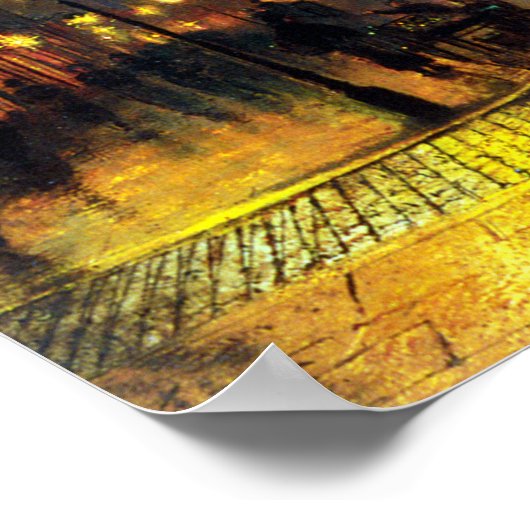 John Atkinson Grimshaw Blackman Street, Londen Poster (Hoek)