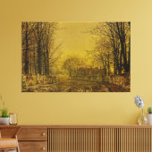 John Atkinson Grimshaw - De koninklijke weg Canvas Afdruk (Insitu (Woonkamer))