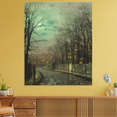 John Atkinson Grimshaw - De samenzwering Canvas Afdruk (Insitu (Woonkamer))