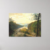John Atkinson Grimshaw - De vallei van de Wharfe Canvas Afdruk (Voorkant)