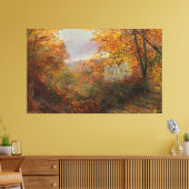 John Atkinson Grimshaw - Een huis in een open plek Canvas Afdruk (Insitu (Woonkamer))