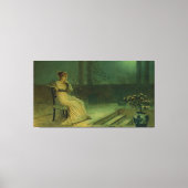 John Atkinson Grimshaw - Een klassieke zittende ma Canvas Afdruk (Voorkant)