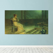 John Atkinson Grimshaw - Een klassieke zittende ma Canvas Afdruk (Insitu (Houten vloer))