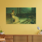 John Atkinson Grimshaw - Een klassieke zittende ma Canvas Afdruk (Insitu (Woonkamer))