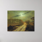 John Atkinson Grimshaw - Een maanverlicht landscha Canvas Afdruk (Voorkant)