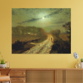 John Atkinson Grimshaw - Een maanverlicht landscha Canvas Afdruk (Insitu (Woonkamer))