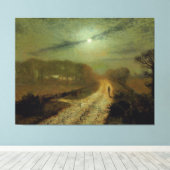 John Atkinson Grimshaw - Een maanverlicht landscha Canvas Afdruk (Insitu (Houten vloer))