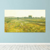 John Atkinson Grimshaw - Een Uitgestrekte Weidegro Canvas Afdruk (Insitu (Houten vloer))