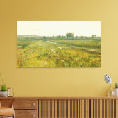 John Atkinson Grimshaw - Een Uitgestrekte Weidegro Canvas Afdruk (Insitu (Woonkamer))