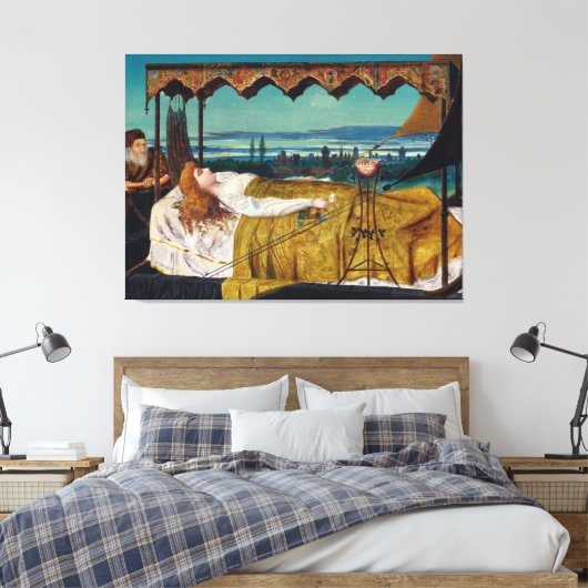 John Atkinson Grimshaw - Elaine  Canvas Afdruk (Insitu (Slaapkamer))